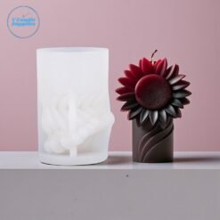 Sunflower Pillar Candle Silicon Mold - GK29 | Silicone Molds For Candle Making, Resin, & Plaster Crafts