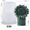 Sunflower Pillar Candle Silicon Mold - GK29 | Silicone Molds For Candle Making, Resin, & Plaster Crafts Sunflower Pillar Candle Silicon Mold - GK29 | Silicone Molds For Candle Making, Resin, & Plaster Crafts