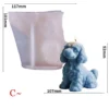 Poodle Puppy Silicon Mold - GK42 | Silicone Molds For Candle Making, Resin, & Plaster Crafts