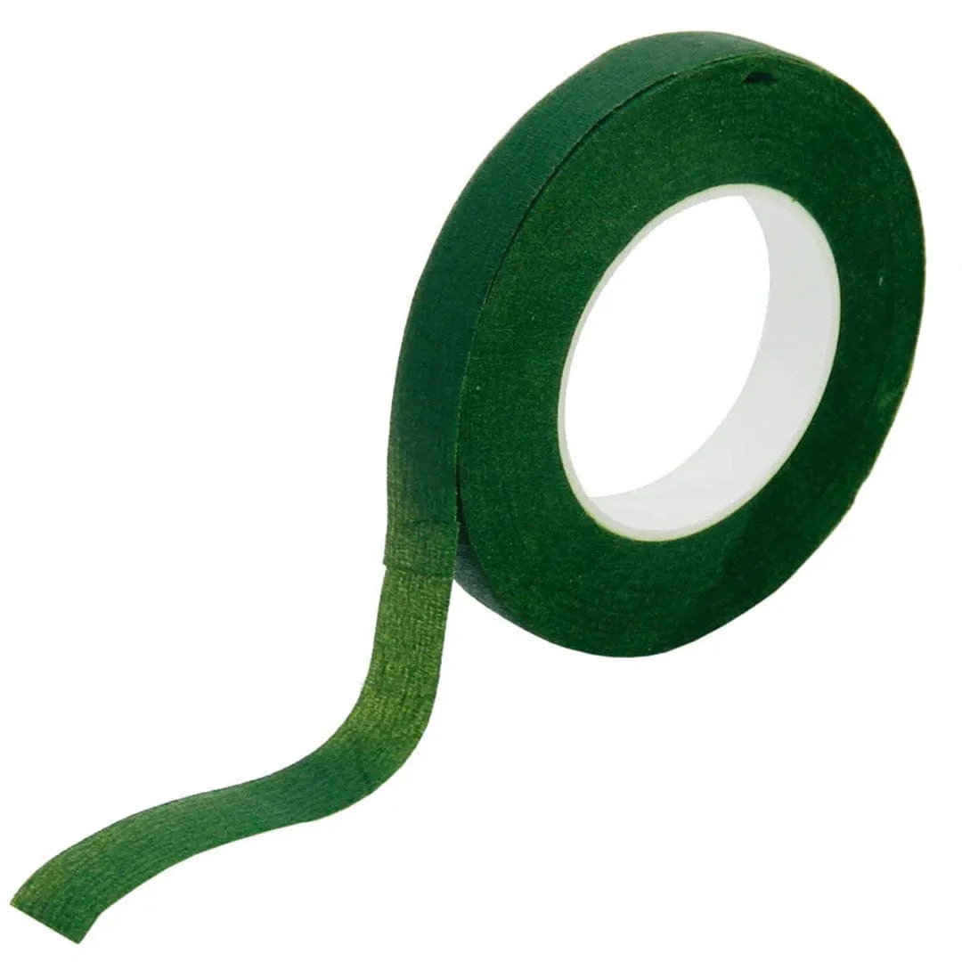 Green Floral Tape For Decoration – 12 MM| Floral Masking Tape By V Candle Supplies