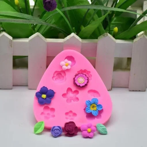 Nine Cavity Mini Flower Fondant Mold | Silicone Mold for Candle Making, Resin & Plaster Crafts Premium Multi-Design Silicone Mold by V Candle Supplies Nine Cavity Mini Flower Fondant Mold | Silicone Mold for Candle Making, Resin & Plaster Crafts Premium Multi-Design Silicone Mold by V Candle Supplies