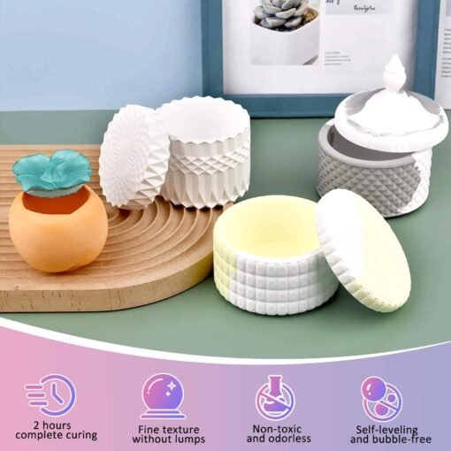 3:1 Fast Curing Eco Resin Casting Powder Eco Casting Powder For Making Jars, Planters, Trays & Decorative Concrete Art By V Candle Supplies