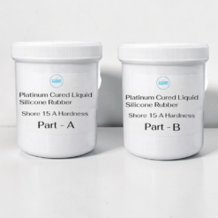 Platinum Cured Liquid Silicone Rubber (1A : 1B) – 15 Shore A Hardness 1 Kg Base + 1 Kg Catalyst | Premium Mold Making Silicone By V Candle Supplies
