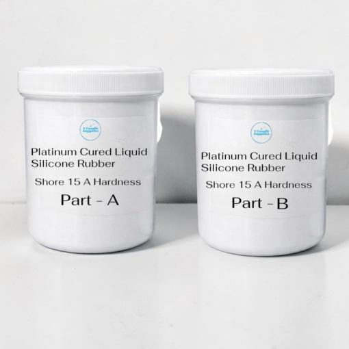 Platinum Cured Liquid Silicone Rubber (1A : 1B) – 15 Shore A Hardness 1 Kg Base + 1 Kg Catalyst | Premium Mold Making Silicone By V Candle Supplies