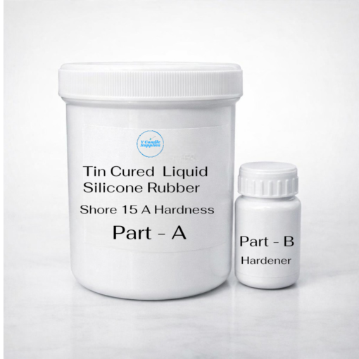 Tin Cured Liquid Silicone Rubber (100A : 2B) | 15 Shore A Hardness | Tin Cured Liquid Silicone Rubber For Making Molds For Candles, Resin, Concrete Art By V Candle Supplies