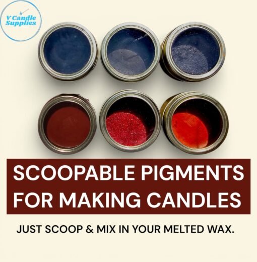 Scoopable Pigments For Candle Making | Candle Making Colors | 6 Colors