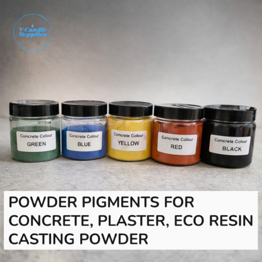 Powder Pigments for Concrete, Plaster & Eco Casting Powder | High Strength Color Pigments by V Candle Supplies Premium Color Additives for Modern Casting Creations
