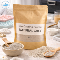 3:1 Fast Curing Eco Casting Powder – Natural Grey Color | Premium Casting Powder for Jars, Planters & Concrete Art Professional Eco Casting Material by V Candle Supplies