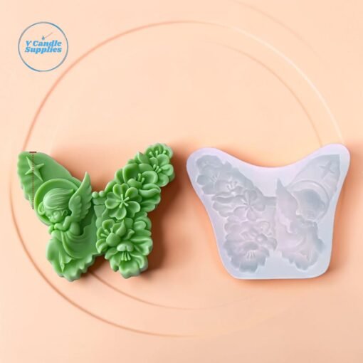 Angel Butterfly Silicone Mould | Decorative Silicone Mold for Candle Making, Resin & Plaster Crafts Elegant Fantasy Design Mold by V Candle Supplies Angel Butterfly Silicone Mould | Decorative Silicone Mold for Candle Making, Resin & Plaster Crafts Elegant Fantasy Design Mold by V Candle Supplies