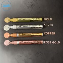 Decocolor Metallic Colored Markers | Premium Metallic Paint Markers for Candle, Resin & DIY Crafts Luxury Finishing Markers by V Candle Supplies