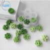 7 Cavity Mini Succulent Candle Silicone Mold | Silicone Molds For Fondant Candle Making, Resin, & Plaster Crafts