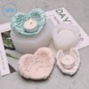 Angel Wings Coaster Silicone Mold | Silicone Molds For Fondant Candle Making, Resin, & Plaster Crafts By V Candle Supplies
