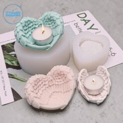 Angel Wings Coaster Silicone Mold | Silicone Molds For Fondant Candle Making, Resin, & Plaster Crafts By V Candle Supplies