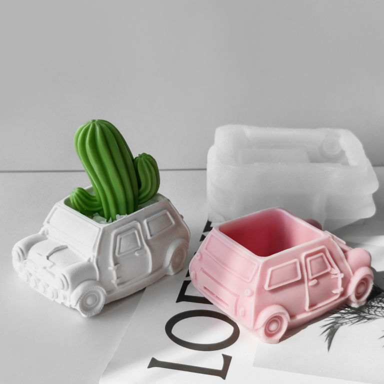 Car Flower Planter Silicone Mold - VCS219 | Silicone Molds For Fondant Candle Making, Resin, & Plaster Crafts By V Candle Supplies