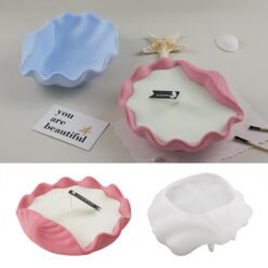 Oyster Shell Container Silicone Mold - VCS221 | Silicone Molds For Fondant Candle Making, Resin, & Plaster Crafts By V Candle Supplies
