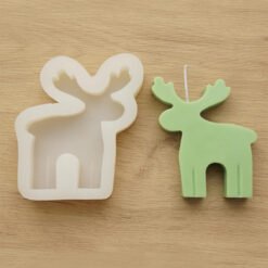 Reindeer Candle Silicone Mold | Silicone Molds For Fondant Candle Making, Resin, & Plaster Crafts By V Candle Supplies