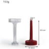 Geometric Stripped Pilllar Candle With Flat Base - VCS253, VCS254 | Polycarbonate Mold For Making Candles By V Candle Supplies