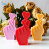 Heart Gesture Silicone Mold | Silicone Molds For Fondant Candle Making, Resin, & Plaster Crafts