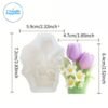 Mini Tulip Bouquet Candle| Silicone Molds For Fondant Candle Making, Resin, & Plaster Crafts
