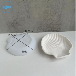 Clam Seashell Tray/Coaster Mold - VCS207 | Silicone Molds For Fondant Candle Making, Resin, & Plaster Crafts By V Candle Supplies Clam Seashell Tray/Coaster Mold - VCS207 | Silicone Molds For Fondant Candle Making, Resin, & Plaster Crafts By V Candle Supplies