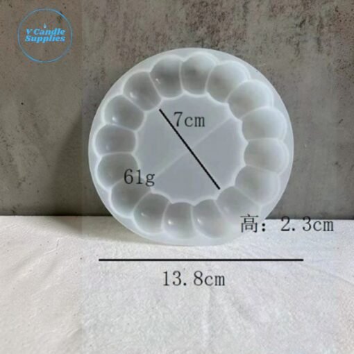 Bubble Round Coaster Mold - VCS209 | Silicone Molds For Fondant Candle Making, Resin, & Plaster Crafts By V Candle Supplies