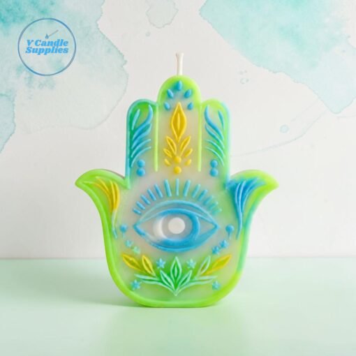 Mystic Hamsa Hand Silicone Mold - TDP_02 | Silicone Molds For Fondant Candle Making, Resin, & Plaster Crafts By V Candle Supplies 1 Mystic Hamsa Hand Silicone Mold - TDP_03 | Silicone Molds For Fondant Candle Making, Resin, & Plaster Crafts By V Candle Supplies