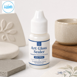 Art Gloss Sealer Liquid For Concrete, Eco Casting Powder, Clay, Wooden Surfaces, & Paper By V Candle Supplies