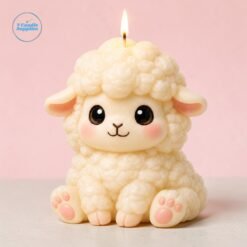 Cute Baby Sheep Silicone Mold - TDP_04 | Silicone Molds For Fondant Candle Making, Resin, & Plaster Crafts By V Candle Supplies