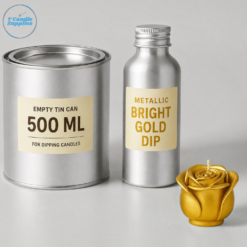 Candle Metallic Bright Gold Dip By V Candle Supplies | For Adding A Premium Golden Coating To Your Mold Candles Candle Metallic Bright Gold Dip By V Candle Supplies | For Adding A Premium Golden Coating To Your Mold Candles