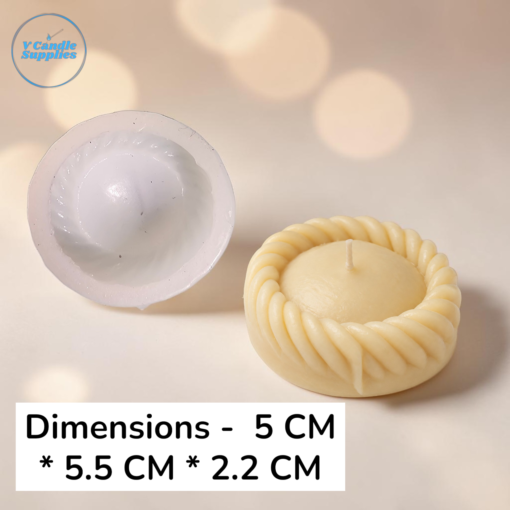 Single Cavity Chandrakala (New) TPD-09 | Silicone Molds For Fondant Candle Making, Resin, & Plaster Crafts