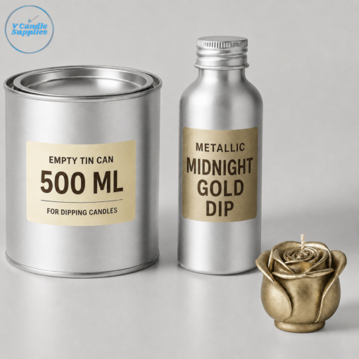 Candle Metallic Midnight Gold Dip By V Candle Supplies | For Adding A Premium Golden Coating To Your Mold Candles