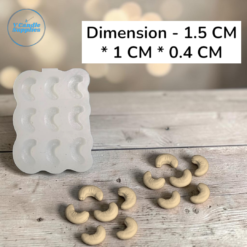 Nine Cavity Mini Kaaju Mold (1.5 CM) TPD-14 | Silicone Molds For Fondant Candle Making, Resin, & Plaster Crafts Nine Cavity Mini Kaaju Mold (1.5 CM) TPD-14 | Silicone Molds For Fondant Candle Making, Resin, & Plaster Crafts