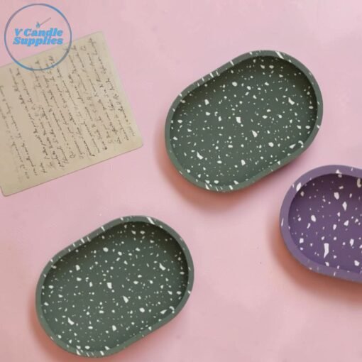 Mini Oval Tray Silicone Mold – DM02 | 6.5 Inch Tray Mold for Resin, Plaster & Eco Casting Powder
