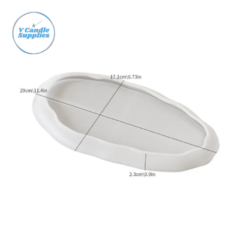 Oval Irregular Tray Silicone Mold - DM03 | Silicone Molds For Fondant Candle Making, Resin, & Plaster Crafts By V Candle Supplies Oval Irregular Tray Silicone Mold - DM03 | Silicone Molds For Fondant Candle Making, Resin, & Plaster Crafts By V Candle Supplies