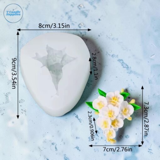 Orchid Cluster Silicone Mold VIM031 | Silicone Molds For Fondant Candle Making, Resin, & Plaster Crafts