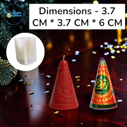 Anaar Firecracker Candle (6 CM) TPD-16 | Silicone Molds For Fondant Candle Making, Resin, & Plaster Crafts