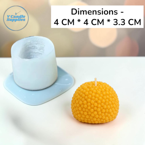 Single Cavity Ladoo Candle Mold TDP - 12 | Silicone Molds For Fondant Candle Making, Resin, & Plaster Crafts 1 Single Cavity Ladoo Candle Mold TDP - 12 | Silicone Molds For Fondant Candle Making, Resin, & Plaster Crafts