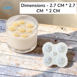 4 Cavity Mini Daisy Silicone Mold - TPD-19 | Silicone Molds For Fondant Candle Making, Resin, & Plaster Crafts 4 Cavity Mini Daisy Silicone Mold - TPD-19 | Silicone Molds For Fondant Candle Making, Resin, & Plaster Crafts