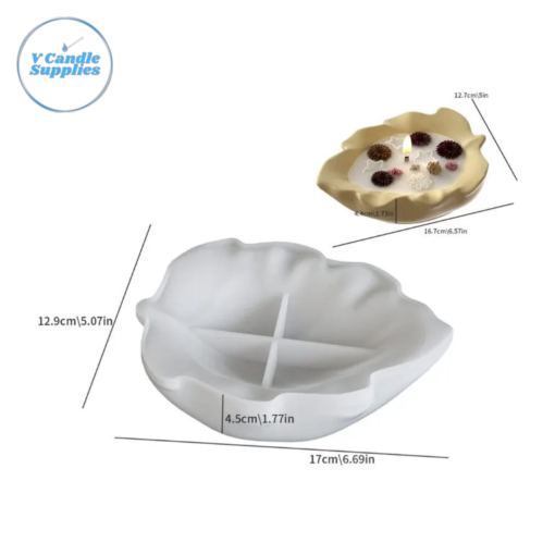 Leaf Storage Tray Silicone Mold – DM09 | Decorative Leaf-Shaped Organizer & Casting Mold