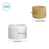 Three Layer Rope Storage Box Silicone Mold - DM10 | Silicone Molds For Fondant Candle Making, Resin, & Plaster Crafts By V Candle Supplies 3 Three Layer Rope Storage Box Silicone Mold - DM10 | Silicone Molds For Fondant Candle Making, Resin, & Plaster Crafts By V Candle Supplies