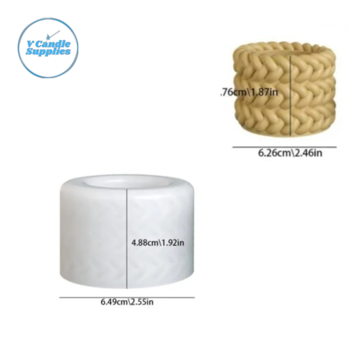 Three Layer Rope Storage Box Silicone Mold - DM10 | Silicone Molds For Fondant Candle Making, Resin, & Plaster Crafts By V Candle Supplies
