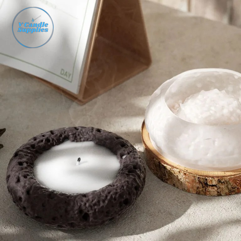 Druzzy Candle & Ash Tray Holder Silicone Mold – DM12 | Silicone Molds For Fondant Candle Making, Resin, & Plaster Crafts By V Candle Supplies