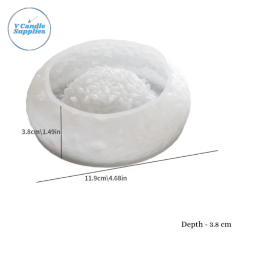 Druzzy Candle & Ash Tray Holder Silicone Mold – DM12 | Textured Decorative Bowl Mold